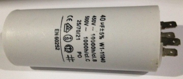 2 capacitor 40mf micro farad 450v 50 60hz universal motor start capacitor with am terminal w 11040 fixapart - 3