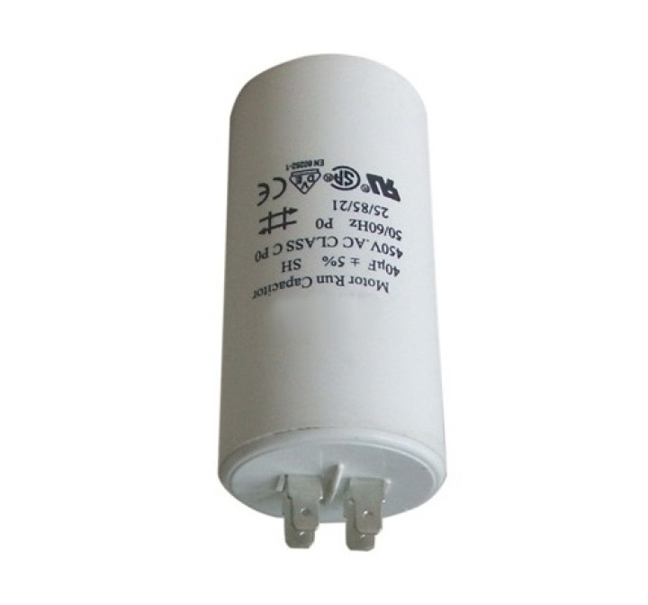Capacitor 40 uf / 450 v + earth DUCATI série 4-16-10 et 4-16-17 cbb60 fixapart - 1