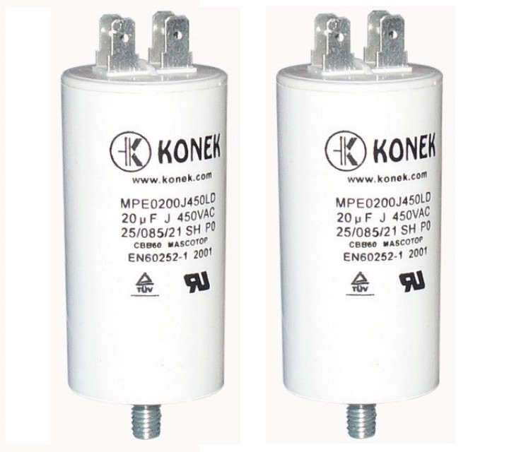 2 20Mf kondensator mf mikrofarad 450v 50/60 hz motorinbetriebnahme w1 11.020 wohnung lug uhr fixapart - 2