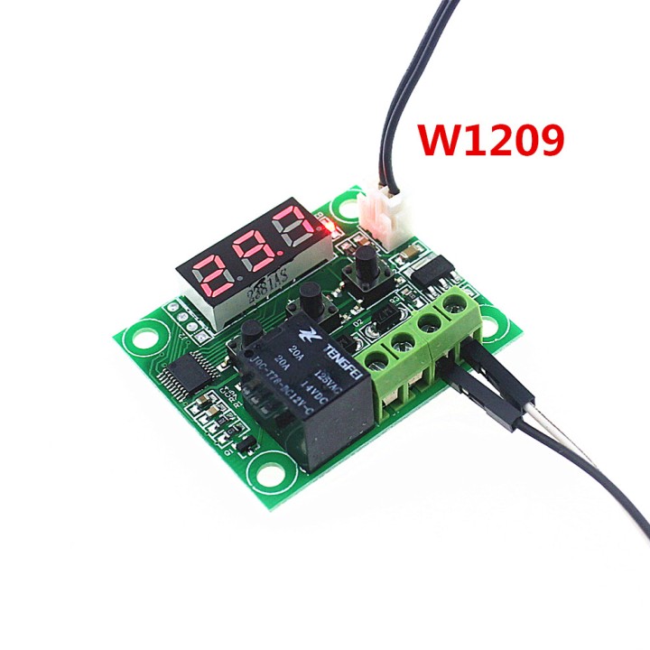 W1209 DC12V Digital Cool Heat temp Thermostat Thermometer Temperature Control On/Off Switch -50-110C Temperature Control Switch 