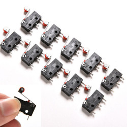 100 Roller Lever Arm PCB Terminals Micro Limit Normal Close/Open Switch KW12-3 Switches 5A eclats antivols - 6
