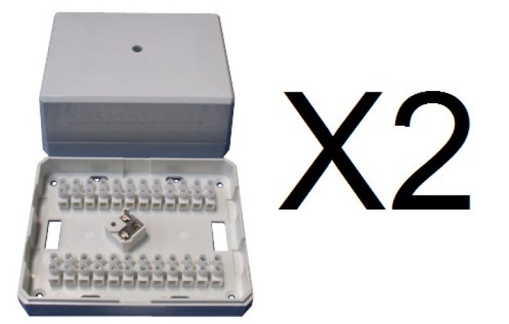 2 Scatola connessione autoprotetta 24 piastrine contatto jb30 jr international - 2