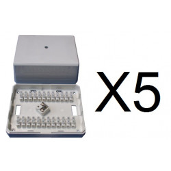 5 Caja de conexion bornes autoprotegidos 24 contactos jb30 para alarma telefono conexiones electricas cajas conexion jr internat