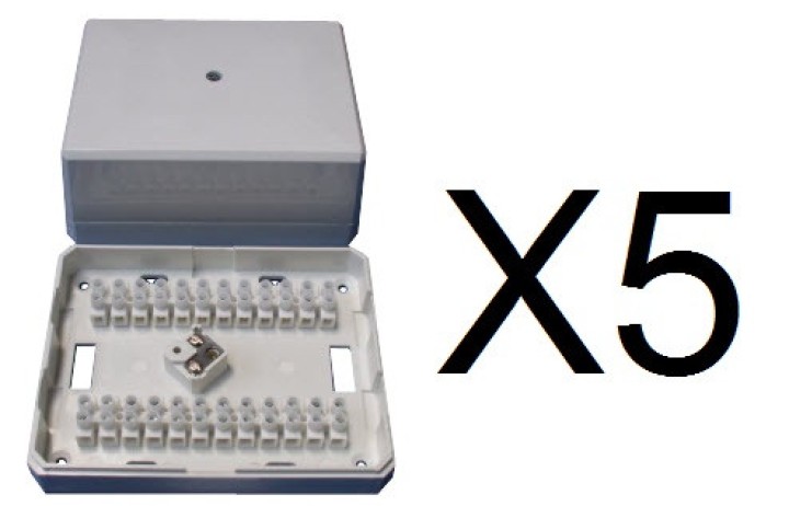 5 Scatola connessione autoprotetta 24 piastrine contatto jb30 jr international - 2