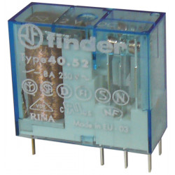 2 Elettrico relè finder 40,52 serie 250v 12v 8a (5mm) rlf4052 9012 finder - 1