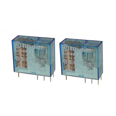 2 Electric relay finder 40.52 series 250v 12v 8a (5mm) rlf4052 9012 finder - 2