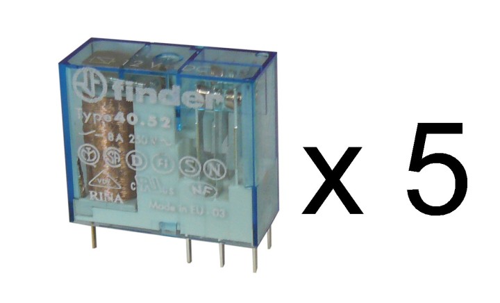5 Finderrelais serie 40 12vdc 8a (5mm) finder - 2
