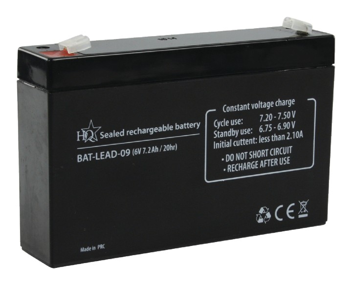 Bateria recargable 6v 7ah 7.2ah 7.5ah ul7 6 acumulador plomo gel estanco impermeable csb - 2