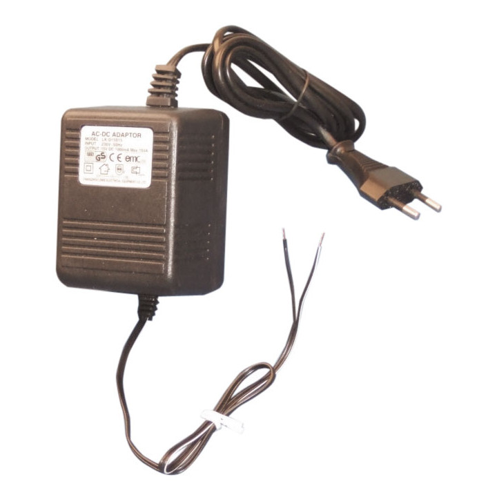 Alimentacion electrica 230v 15vdc 1a 15va de monitor video casa interfono alimentacion alimentaciones jr international - 1