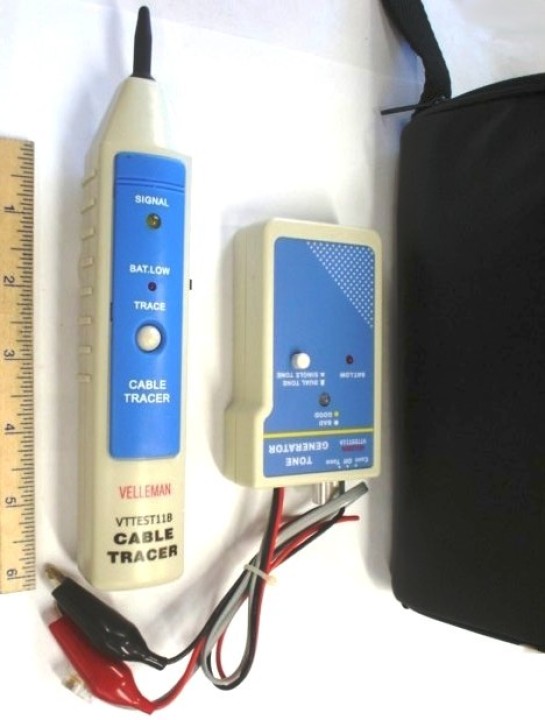 Tester per cavi generatore di toni sonda tagli a filo di rilevamento disegnare vttest11 velleman - 3