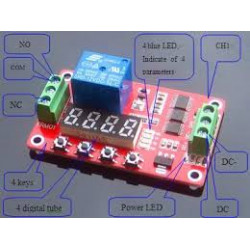 Multifunction self-lock relay cycle timer module plc home automation delay 12v h-tronic - 6