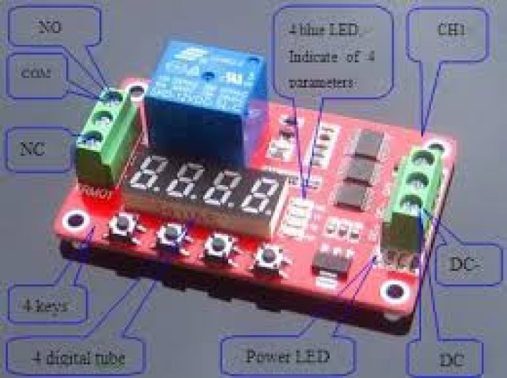 5 X Multifunzione auto -lock relay cycle timer modulo plc home automation delay 12v jr international - 1