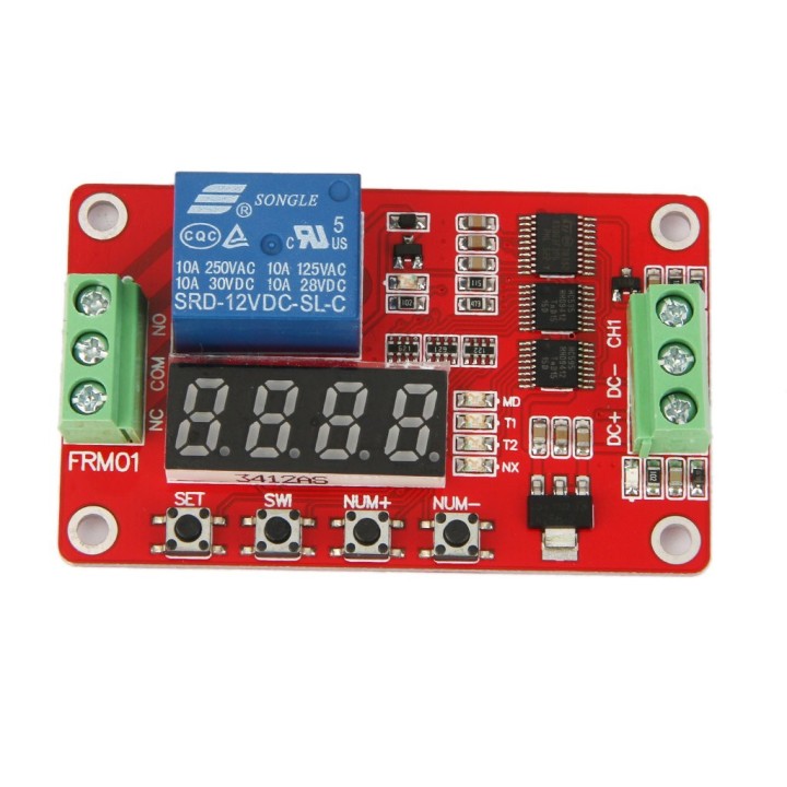 5 X Multifunción auto -lock relay timer ciclo módulo plc domótica delay 12v jr international - 7