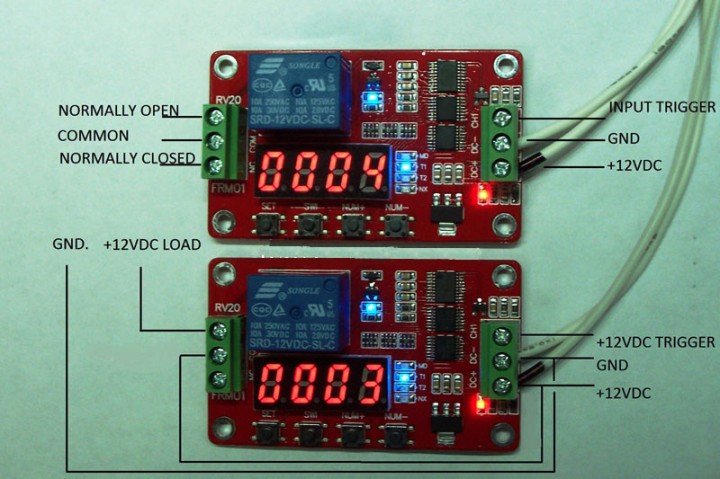 5 X Multifunzione auto -lock relay cycle timer modulo plc home automation delay 12v jr international - 12