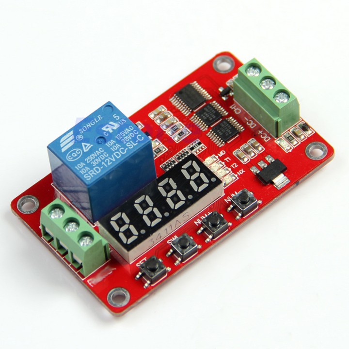 5 X Multifunción auto -lock relay timer ciclo módulo plc domótica delay 12v jr international - 14