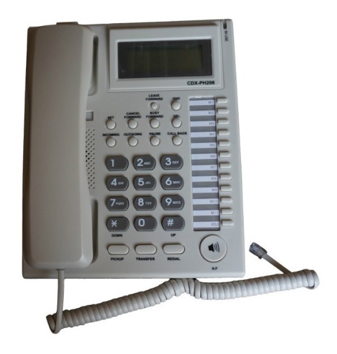 Ufficio PABX Telefono Modello: PH-206 sia compatibile con il sistema Telecom PABX. geemarc - 3