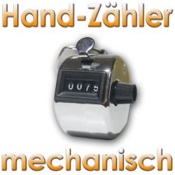 12 Chrome mechanical 4 digit counts 0-9999 hand held manual tally counter clicker golf gogo - 1