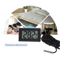 Digital thermometer probe fridge built pmtemp1 50 ° c 70 ° c freezer refrigerator temperature velleman - 1