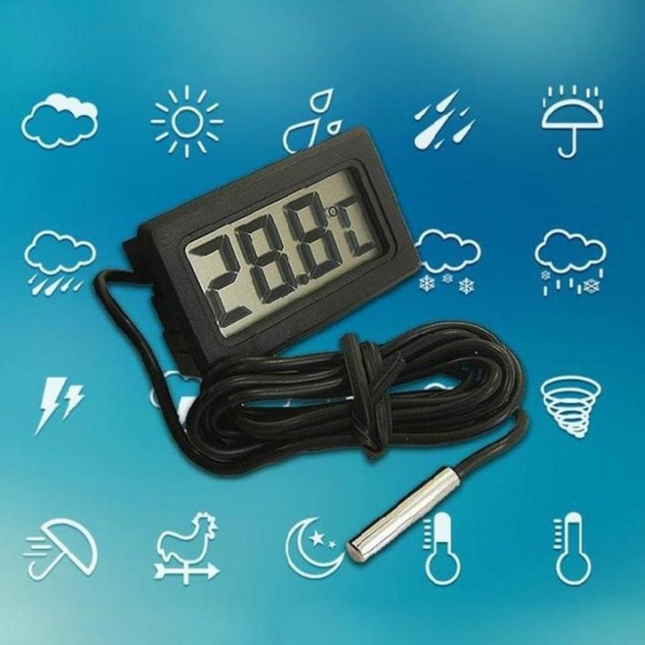Digital thermometer probe fridge built pmtemp1 50 ° c 70 ° c freezer refrigerator temperature velleman - 10