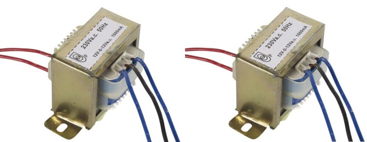 2x12v 1000ma 24va transformador de armazón ref: 212024c velleman - 2