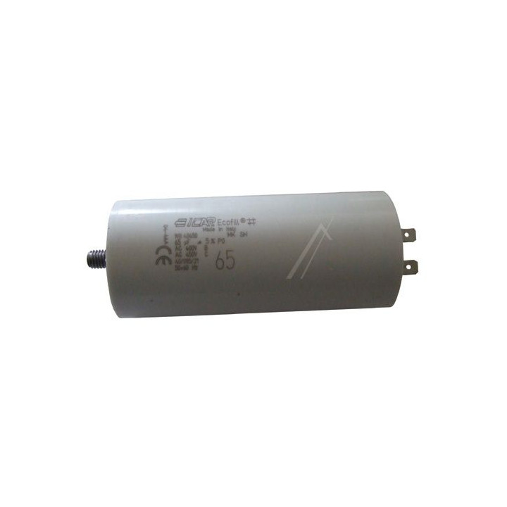 Condensador 65 mf micro farad 450v 50 60 hz condensador de arranque motor universal a borne am w1 11060 aerzetix - 1