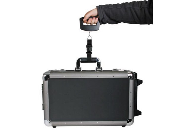 Pesa 40kg digitale scala bagagli valigia vtbal13 elettronica mobile maniglia di misura di peso velleman - 2