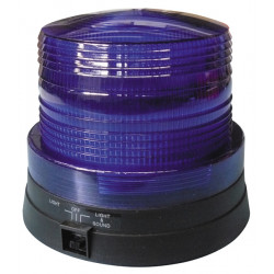 Magnetico beacon faro azzurro 6 led mini torcia elettrica 4.5v di base sirena amare segnale luminoso jr international - 1