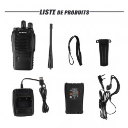 10 X Baofeng BF-888S 16-Channel UHF 400-470MHz Walkie Talkie Pair 2-Way FM Radio Rechargeable Transceiver 3 Kilometer Range baof
