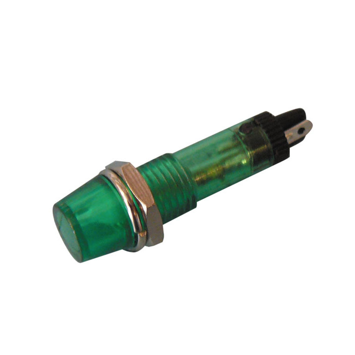 Piloto redondo 8mm 220v verde velleman - 1