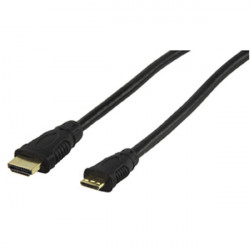 Cable 1.5m hdmi hdtv macho mini hdmi machoe placa oro cordon video hd cable 555g 1.5 konig - 1