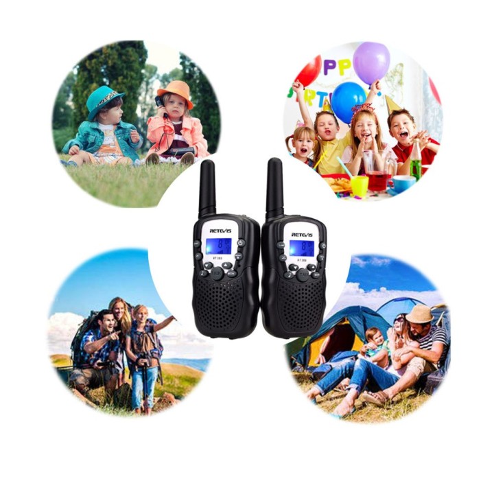 Walkie-Talkie 2 PCS Long Range VOX 8 canali Duplex Radio UHF 446MHz Perfetto per l'acquisto centrale di supermercati