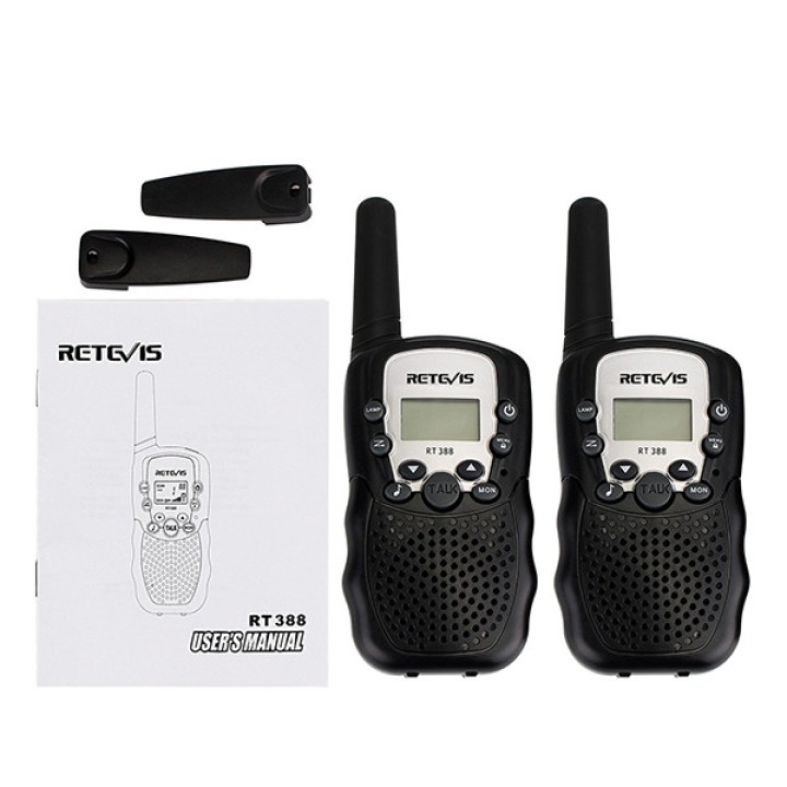 Walkie-Talkie 2 PCS Long Range VOX 8 Channels Duplex Radio UHF 446MHz Perfect for Supermarket Central Purchasing