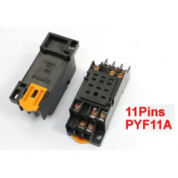 Support relais 11 pins PYF11A pour relais MY3 MY3NJ MY3N-J HH53P HH53P-L H3Y-3
