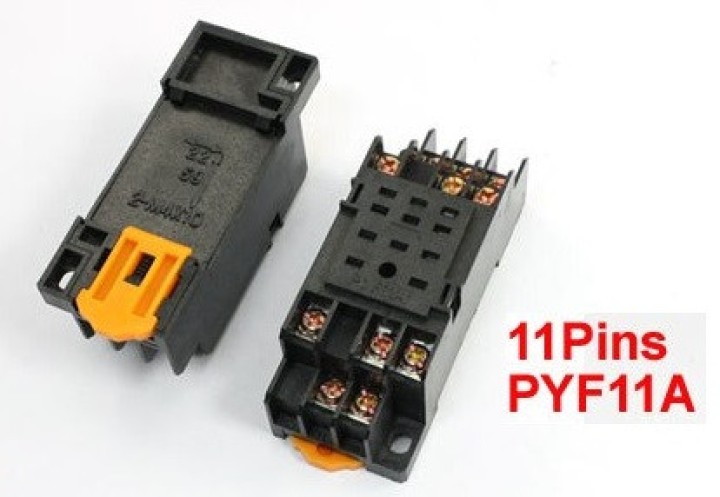 Support relais 11 pins PYF11A pour relais MY3 MY3NJ MY3N-J HH53P HH53P-L H3Y-3