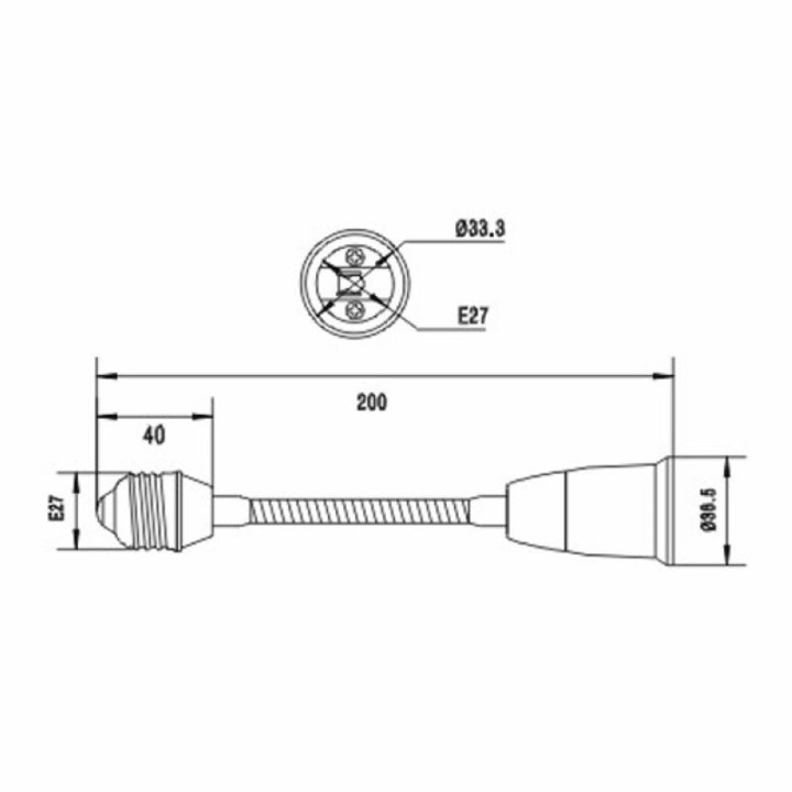 Estensione base girevole con attacco e27 e27 maschio a femmina terreno di base lampadina 12v 220v illuminazione jr international