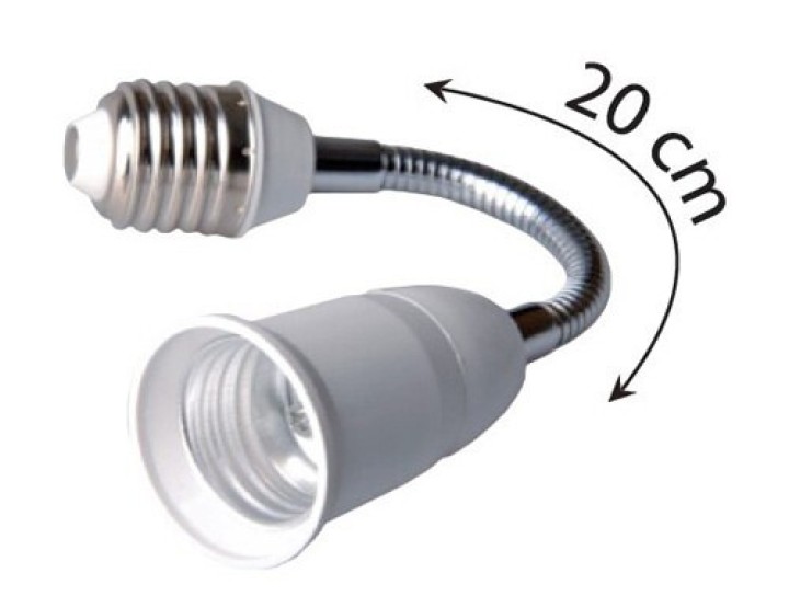 Estensione base girevole con attacco e27 e27 maschio a femmina terreno di base lampadina 12v 220v illuminazione jr international