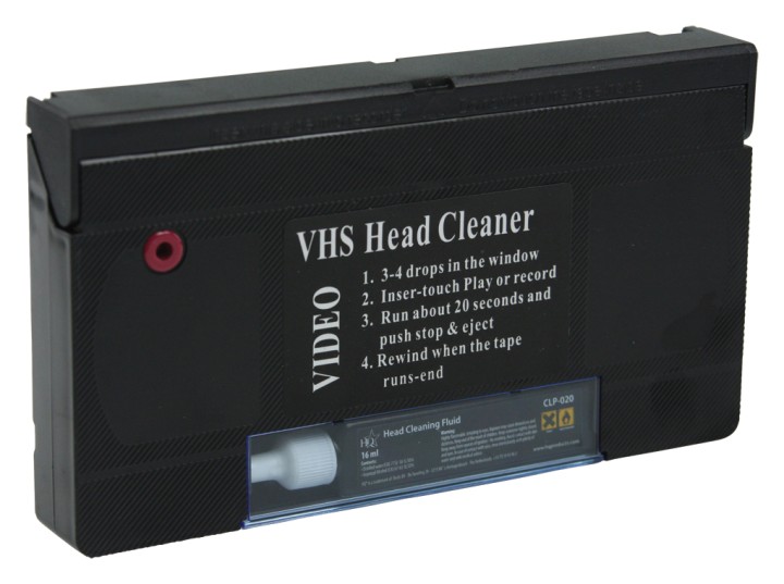 Cleaning tape k7 vhs video cassette tape clp 020 cleans touch konig jr  international - 3