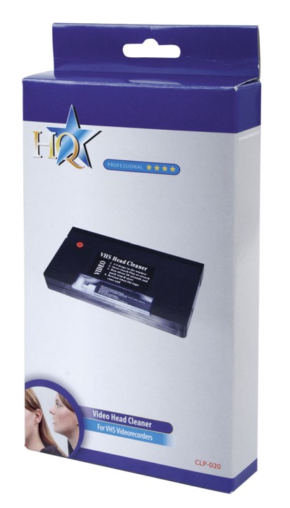 Cleaning tape k7 vhs video cassette tape clp 020 cleans touch konig jr  international - 5