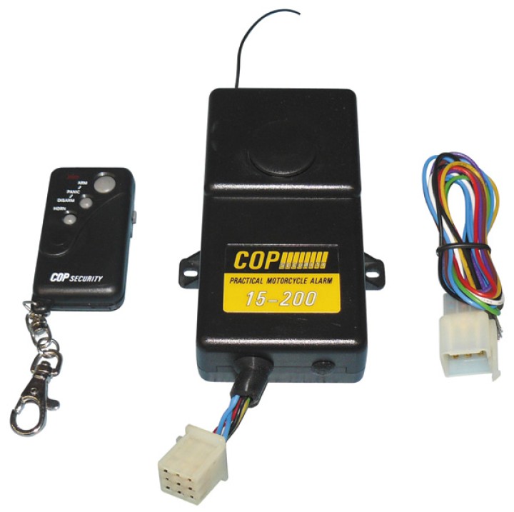 Allarme moto + rivelatore d' urto + 1 telecomando 15 200 allarme moto 348mhz jr international - 1