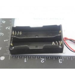 5 x 3.7V Clip Holder Box Case Black With Wire for 2 18650 Battery jr  international - 7