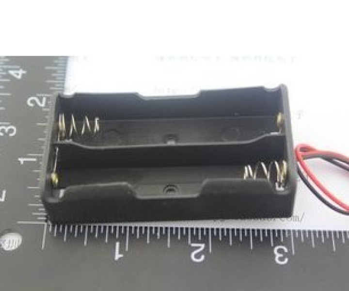 5 x 3.7V supporto della clip cassa della scatola nera con un cavo per 2 18650 jr  international - 7