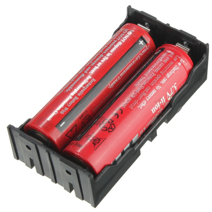5 x 3.7V supporto della clip cassa della scatola nera con un cavo per 2 18650 jr  international - 8