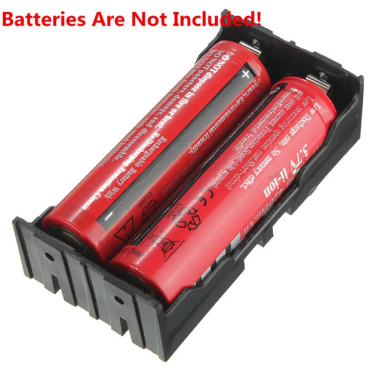 5 x 3,7 V-Klipp-Halter-Kasten-Kasten-Schwarzes mit Draht für 2 18650 jr  international - 9