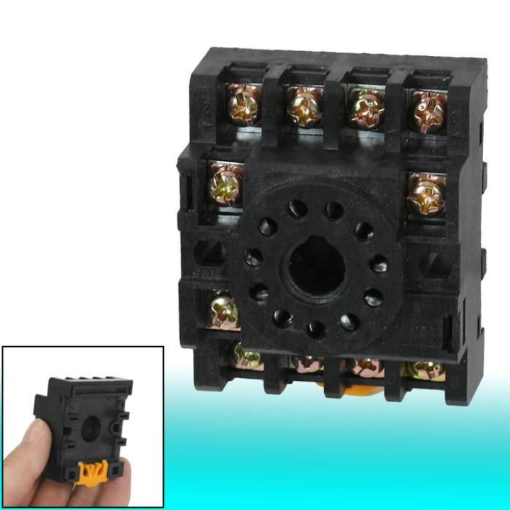 Zoccolo relè PF113A base ottale 11 pin per MK3P-I JQX-10F / 3Z JTX-3C H3CR-A 10F-3Z-C2 ea - 2