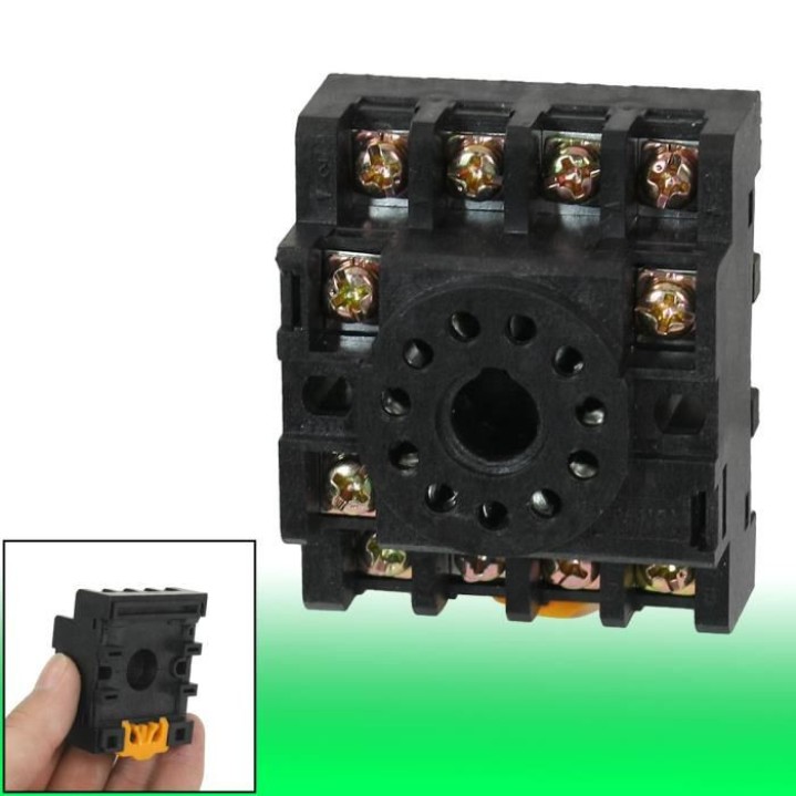 2 x Relaissockel PF113A 11-poliger Oktalsockel für MK3P-I JQX-10F / 3Z JTX-3C H3CR-A 10F-3Z-C2 ea - 2