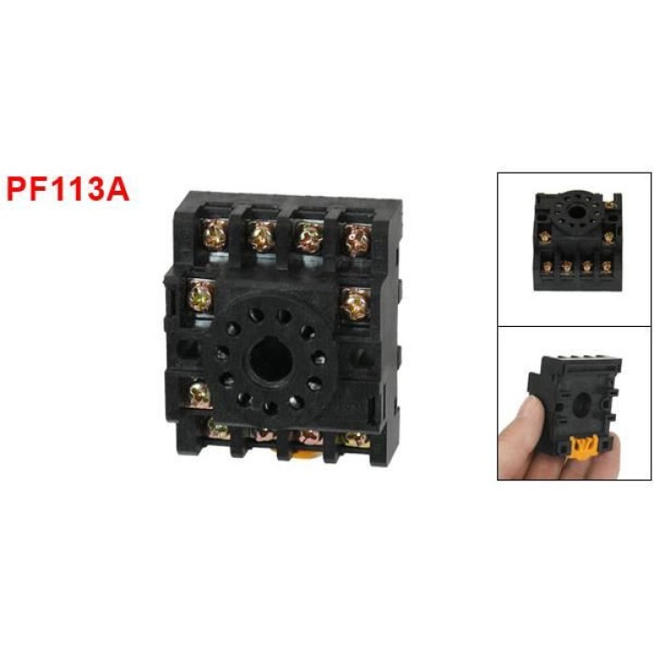 2 x Zoccolo relè PF113A base ottale 11 pin per MK3P-I JQX-10F / 3Z JTX-3C H3CR-A 10F-3Z-C2 ea - 3