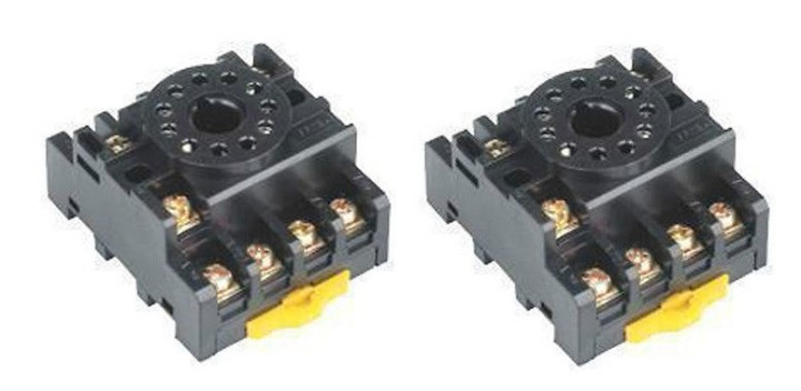 2 x Zoccolo relè PF113A base ottale 11 pin per MK3P-I JQX-10F / 3Z JTX-3C H3CR-A 10F-3Z-C2 ea - 5