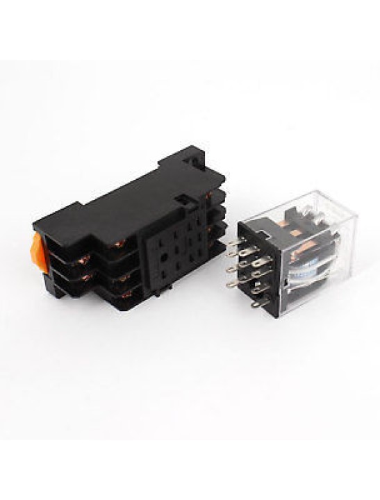 Rele 12vac omron my3n-j my3nj hh53p pyf11a 2 contactos inversores 10a 220vca jr international - 6