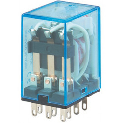 Rele 12vac omron my2nj my4nj 2 contactos inversores 10a 220vca finder - 1
