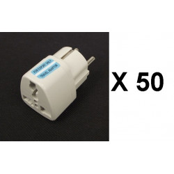 50 Adattatore presa europesa verso presa inglese adattatori viaggi 16a 250vca convertitore adattatore converter hobbytech - 1